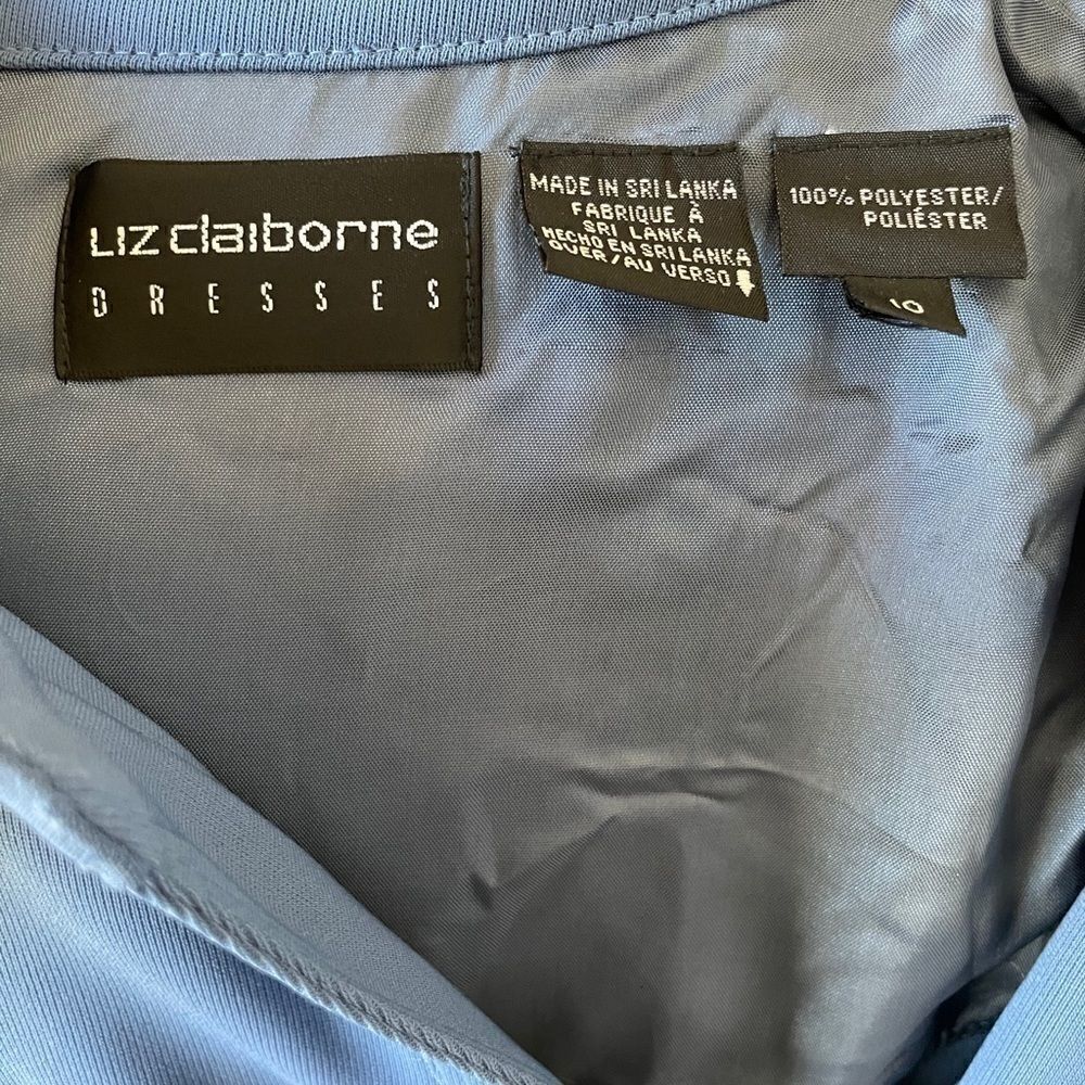 NWT Liz Claiborne Blue Dress Size 10 - Picture 9 of 9